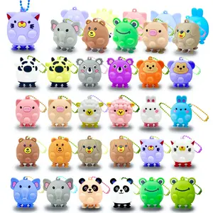 24/12 PCS Party Favors for Kids,3D Animal Pop Toys,Animal Pop Balls Party Favors for Kids,Goodie Bags Stuffers for Kids,Pinata Stuffers Carnival Prizes,Fidget Toys Bulk,Prize for Classroom,Suction Toys for Kids