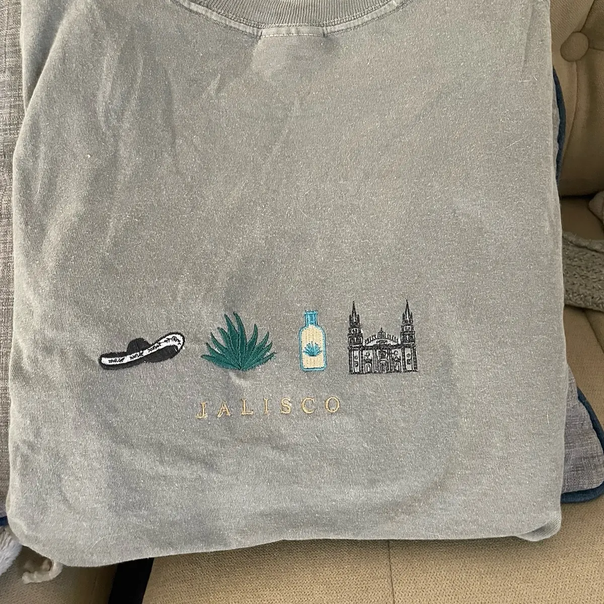 Embroidered Mexico shirt, embroidered Jalisco shirt, Mexico shirt