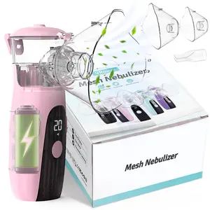 Luxury Lightweight Handheld Smart Nebulizer for Adults, USB-Powered Rechargeable Quiet Beauty & Personal Care Appliance with Self-Cleaning Mode, Gentle for Sensitive Skin for Home & Travel Use