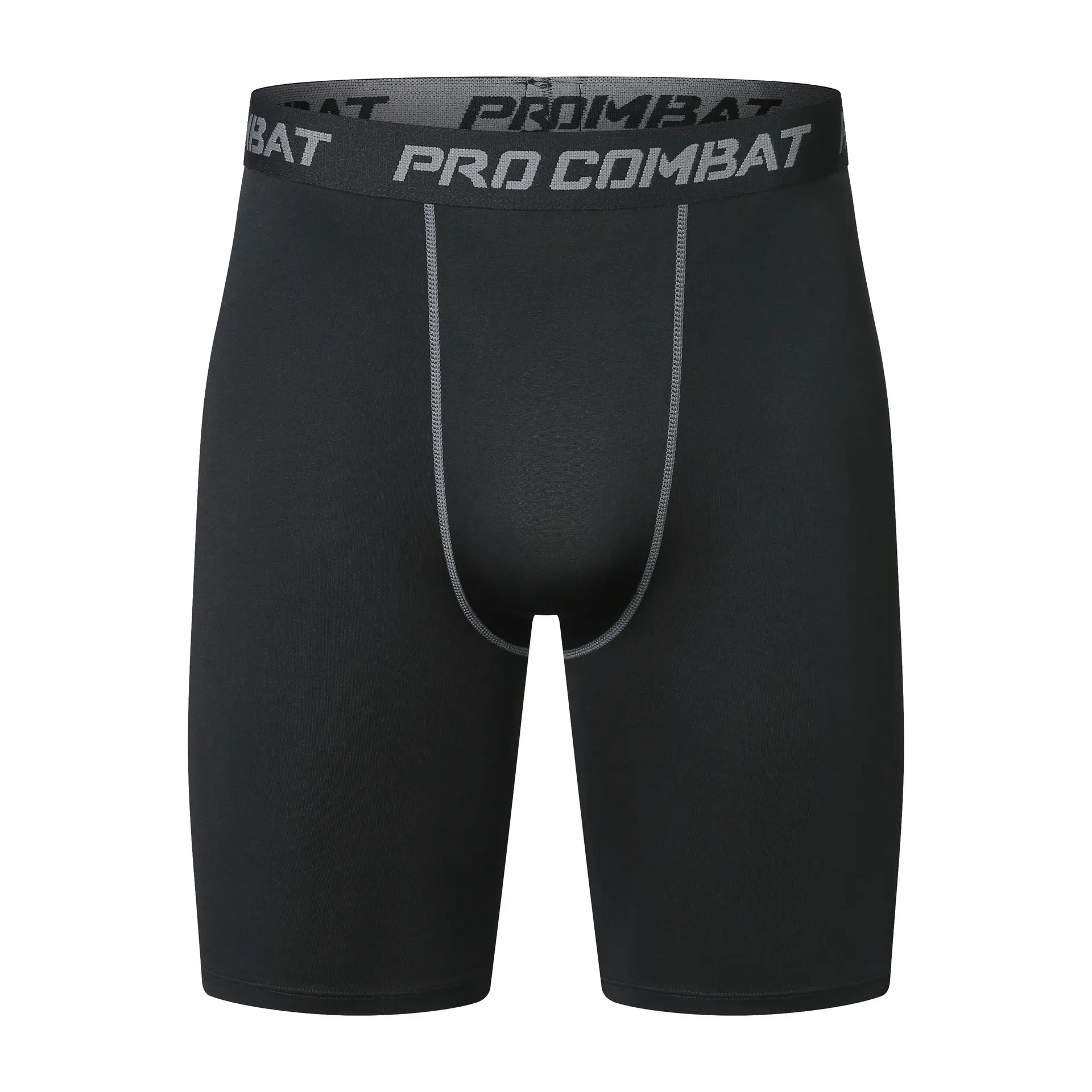 Black grey five quarter pants