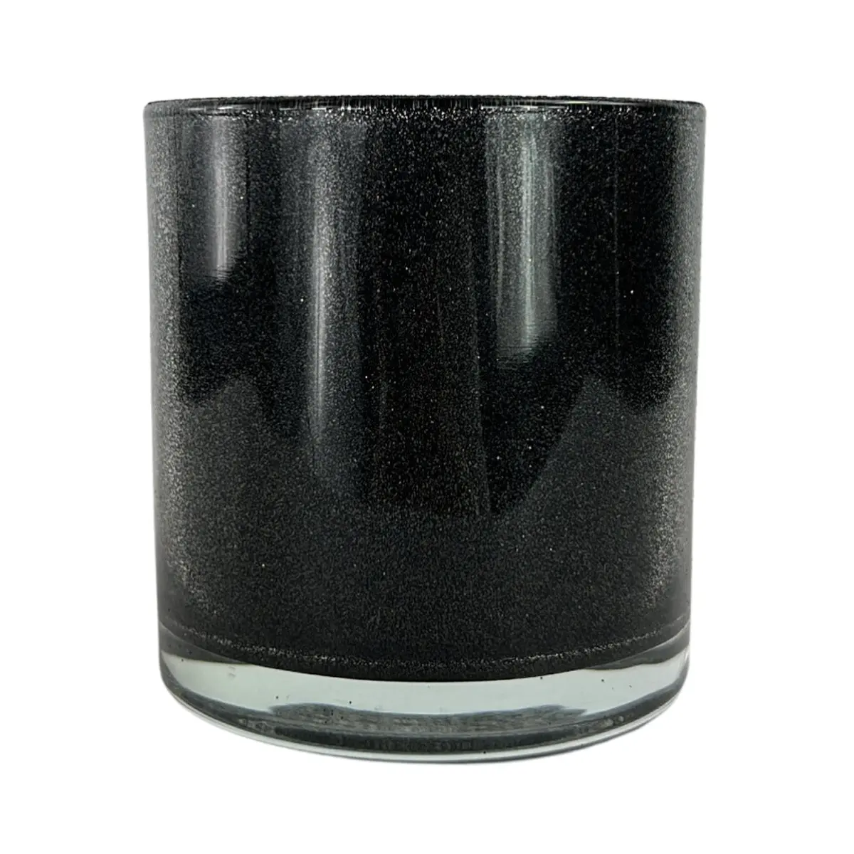 Monticiano Glitter Black Candle Jar
