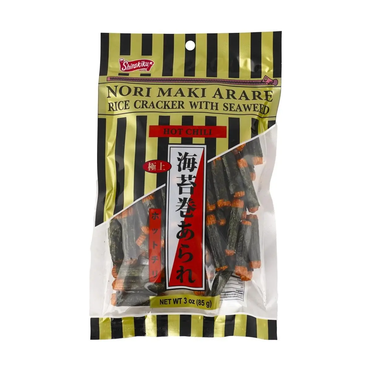 SHIRAKIKU Spicy Seaweed Rice Cracker Rolls - Japanese Senbei Snack, 85g SHIRAKIKU Spicy Seaweed Rice Cracker Rolls - Japanese Senbei Snack, 85g