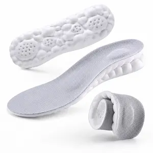 4D Cloud Trimmable Memory Foam Ventilated Insoles, Soft Layer Buffer Shoe Pads Compatible With Men’s & Women’s Casual Sneakers & Work Footwear