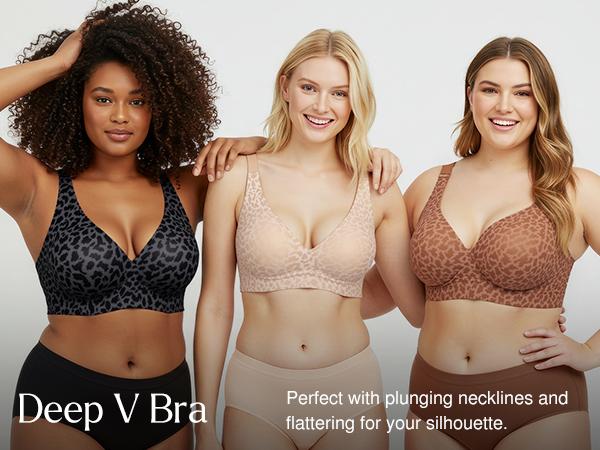 Popilush Wireless No Underwire Jelly Bra -Everyday Comfort Push Up Bra Seamless T-Shirt Bra & Minimizer Bra with Adjustable Straps #FallFreshness Popilush Wireless No Underwire Jelly Bra -Everyday Comfort Push Up Bra Seamless T-Shirt Bra & Minimizer Bra with Adjustable Straps #FallFreshness