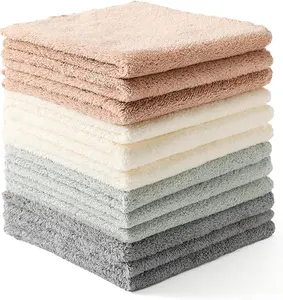 12 Pack Microfiber Cleaning Cloths, Soft Absorbent Reusable Cleaning Towels for Kitchen, Glass, Windows & Car, Quick Drying, 11.8” x 11.8” Multicolor UV Charcoal