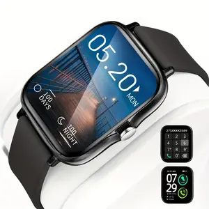 Smartwatch with Multiple Sports Modes, Wireless Calling, Weather Updates, Bluetooth-compatible Connectivity, 1.83-Inch Tft Screen, iOS & Android Compatible