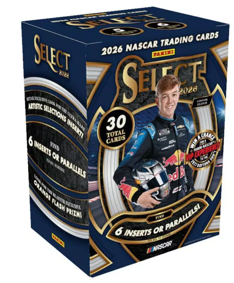2026 Panini Select Nascar Trading Card Blaster Box