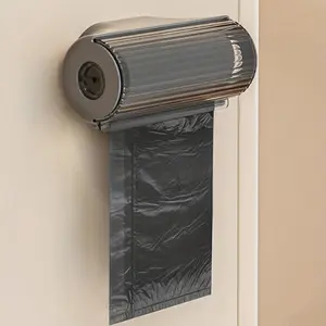 1 Garbage Bag Storage Box, Kitchen Bathroom Garbage Bag Dispenser, Wall-Mounted Grocery Bag Rack, Kitchen Plastic Bag Container, Home Kitchen