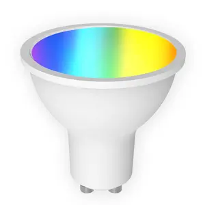 WiFi Tuya Smart Home LED Spotlight RGBCW Color Adjustment App Voice Timing GU10 Light Cup Wireless Control