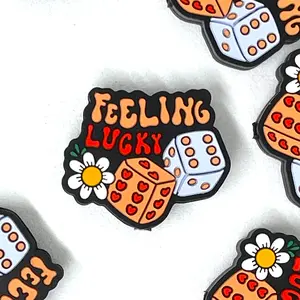Feeling Lucky Silicone Focal Beads - Perfect for Beaded Keychains or Pens, Crafting