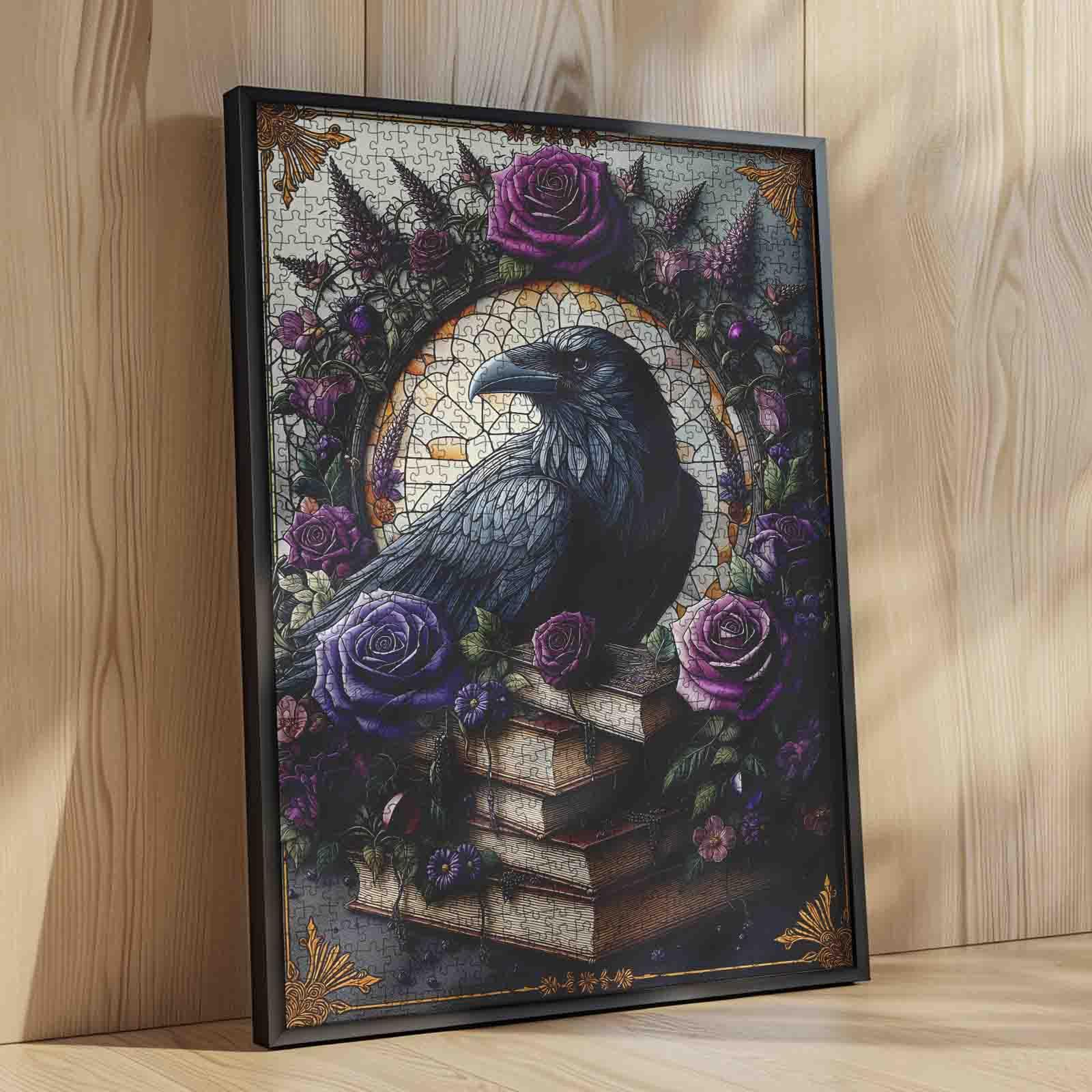 Tucocoo Gothic Halloween Cottage 1000 Pieces Jigsaw Puzzle Enchanted Witch House Autumn Pumpkin Garden Black Cat Fantasy Art for Adults, Family Game Night, Stress Relief, Relaxation, Brain Challenge, Wall Decor Gift for Women Seniors, 27.5x20inch(70x50cm)