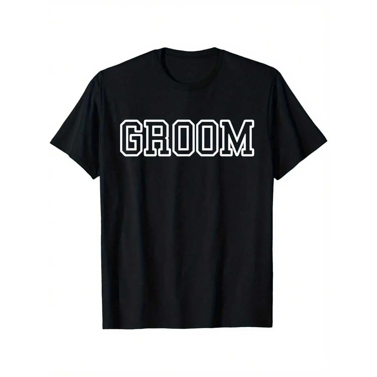 Groom, Matching Bride, Wedding, Bachelor Party Groom T-Shirt, Fashionable Short-Sleeved Comfortable And Versatile Summer T-Shirt, Shirts For Men, Slightly Elastic, S-XXXL