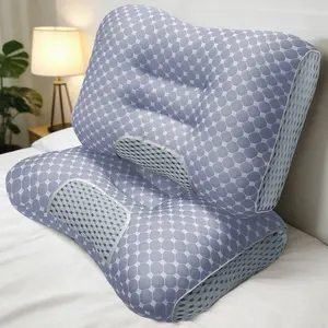 【BOGO!】 Orthopedic Neck Support Pillow for Pain Relief Cervical Alignment Ergonomic Design for Side Back Stomach Sleepers Hypoallergenic Breathable Washable Luxury Hotel Quality