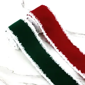 5yards High-Quality Christmas Velvet Ribbon, 6.33cm Wide Single-Sided Velvet Fabric Roll, Fuzzy Edge Wire, Ideal for Gift Wrapping, Hair Accessories, Weddings, Holidays