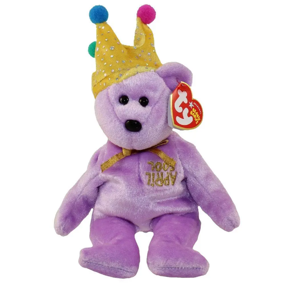 TY Beanie Baby - JOKESTER the Bear (Internet Exclusive) (10 inch) (2005) MWMTs