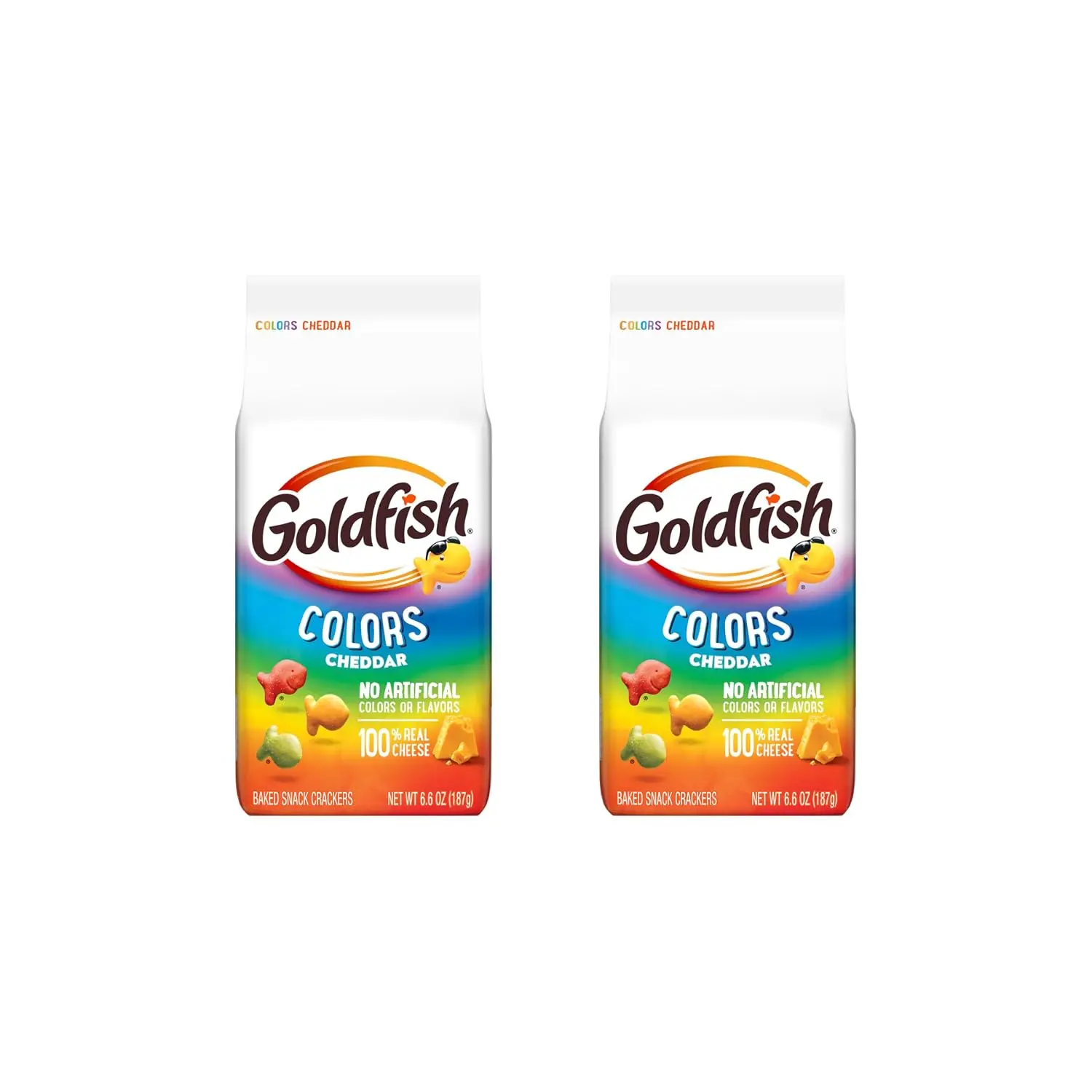 Goldfish Colors Cheddar Cheese Crackers, 100