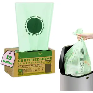 Compostable   Bags 13 Gallon, 35 Count, Extra Thick Kitchen Compost Bags, Large Compostable Bags for Tall Kitchen Bin (Pack of 1)