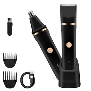 Ball Trimmer, Body groomer, Groin Trimmer with Ceramic Blade, Multifunctional Hair Trimmer, 2 in 1 nose hair trimmer, Body Shaver, Electric nose Trimmer, USB-C Rechargeable, Cordless Rechargeable Trimmer