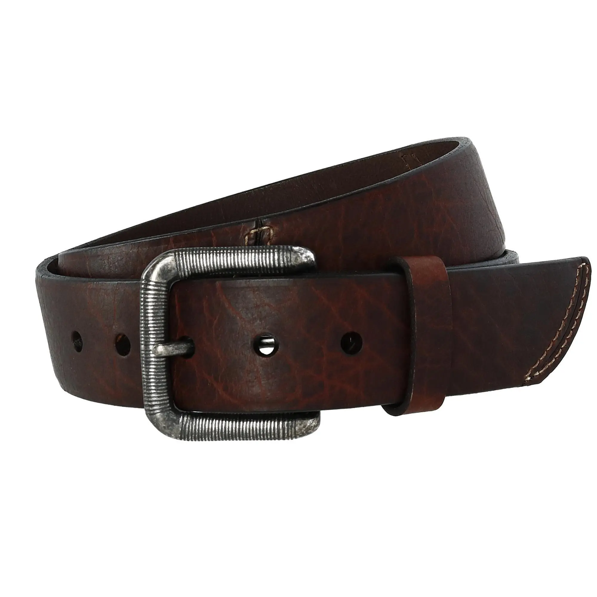 CrookhornDavis Men's The Crossfire 40mm Genuine Bison Leather Belt, Smooth Leather Belts, Artisan Leather Belt