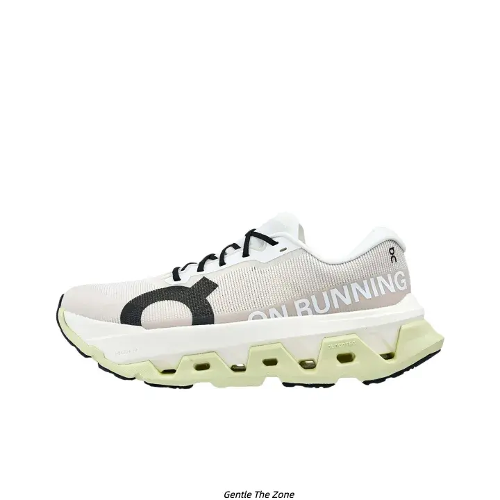 Off White Fine Honeycomb Mesh Low Top Running Sneakers for Men Women, Light Lime Green Contrast Hollow Segmented Wave Cushion Midsole Anti-Slip Road Training Breathable Lightweight Athletic Walking Shoes