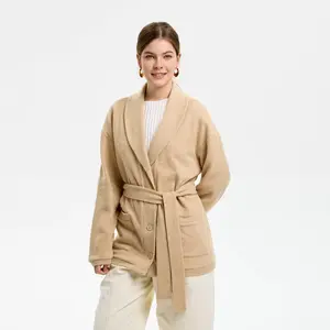 Women's Shawl Collar Belted Cardigan Sweater - Universal Thread
