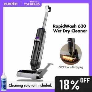 Eureka RapidWash 630 Cordless Wet Dry Cleaner 170° Reclinable Hot Air Drying Self Cleaning Vacuum Mop Combo for Hard Floors Pet Hair Sticky Messes, TiktokShopSpringGlowUp