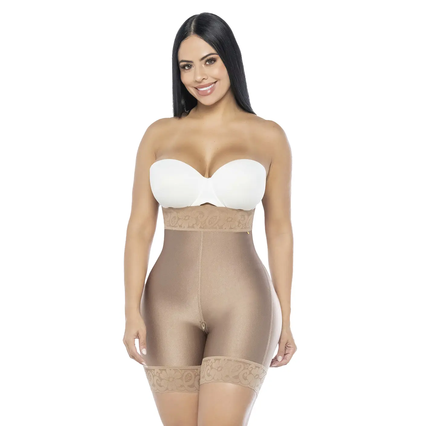 High-Waist Seamless Shorts for Women – 100% Colombian | Ref: LS04-2 Comfortable Lycra Compression with Ultra-Invisible Technology