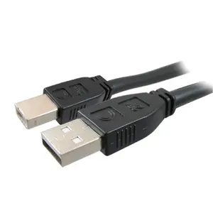 212 MAIN Active Pro AV-IT USB A Male to B Male Cable (40 ft) - Computer & Networking Cable with Premium Tinned Copper Braid, USB Connector, Usb Cable