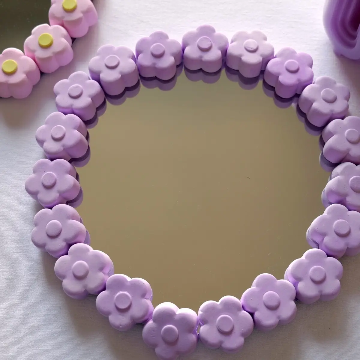 Foam Flower Mirror