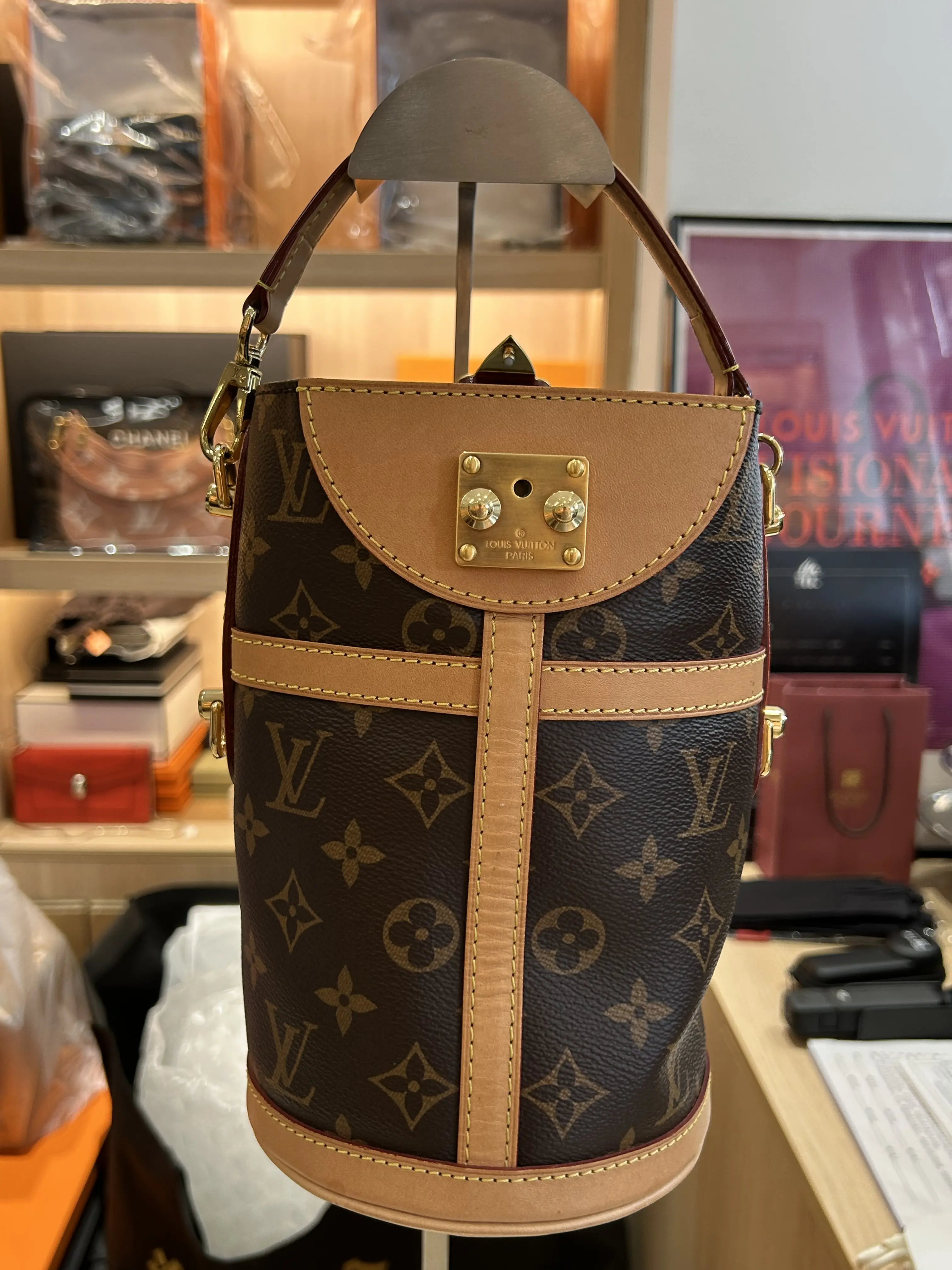 Pre-owned Louis Vuitton Classic LV Nano Speedy and LV Mini Bucket Vintage