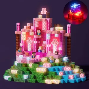 Light-Up Magnetic Tiles Building Blocks 100/150/200PCS,  STEM Montessori Educational Toy for Toddlers 3+, Early Learning Brain Development Playset, Luminous Creative Stacking Toys, Interactive Sensory Building Game, Ideal Birthday Christmas Holiday Gift