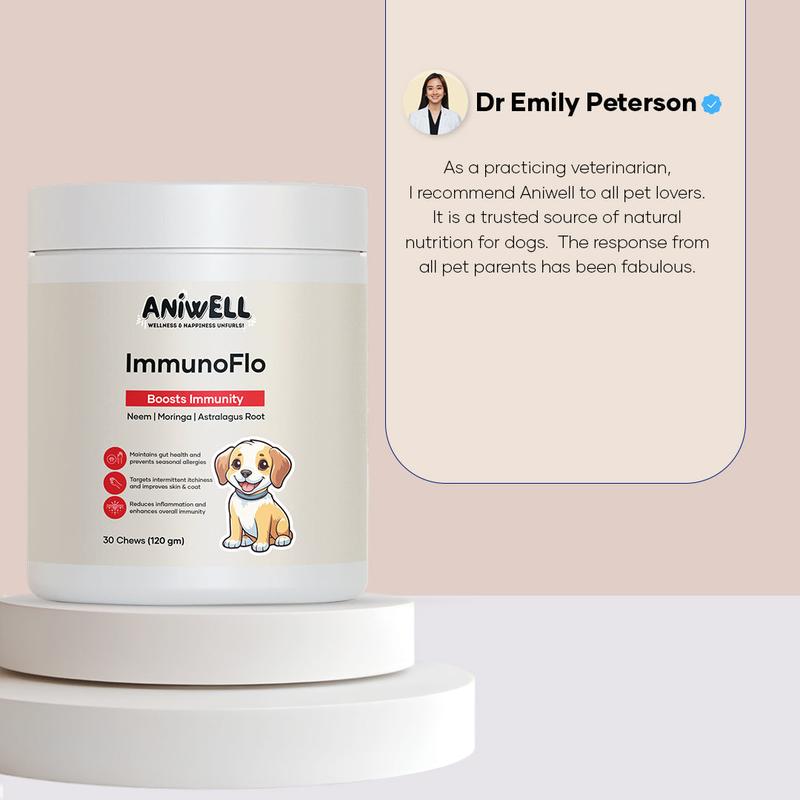 Aniwell ImmunoFlo: A New Age Natural Solution for Allergies, Itching, Hot Spots, Paw Licking & Immunity