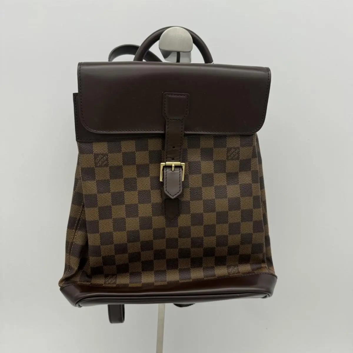 Pre-owned Louis Vuitton Leather Backpacks LV Damier Èbène Backpack443416