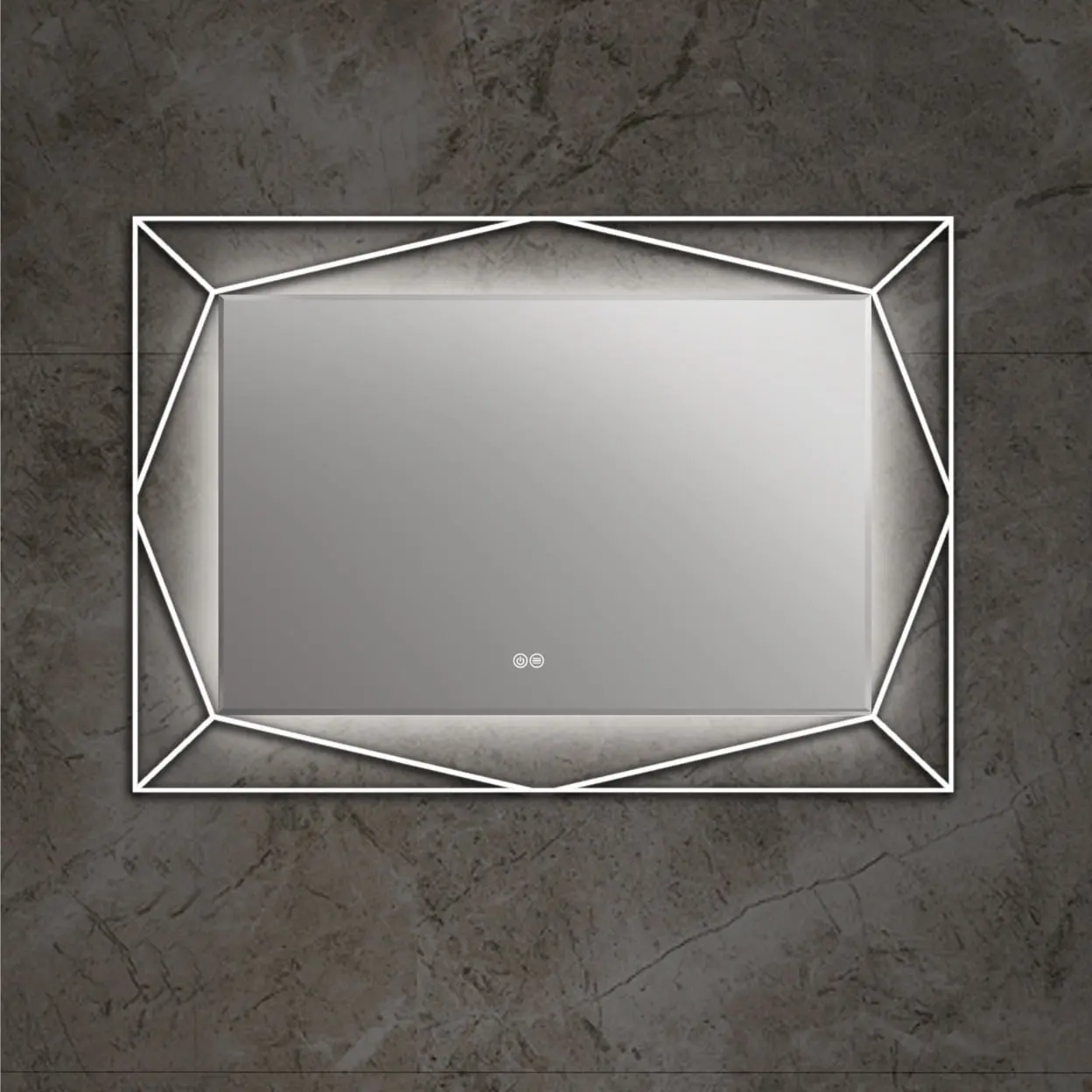 Chloe Lighting CH9M054BD39-LRT Speculo Back Lit LED Mirror 6000K, Daylight White - 39 in.