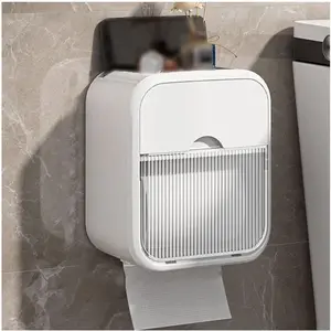 Wall-Mounted Paper Towel Holder, Space-Saving Bathroom Toilet Paper Rack, Stylish and Practical, Easy Access, Suitable for Home and Office Use