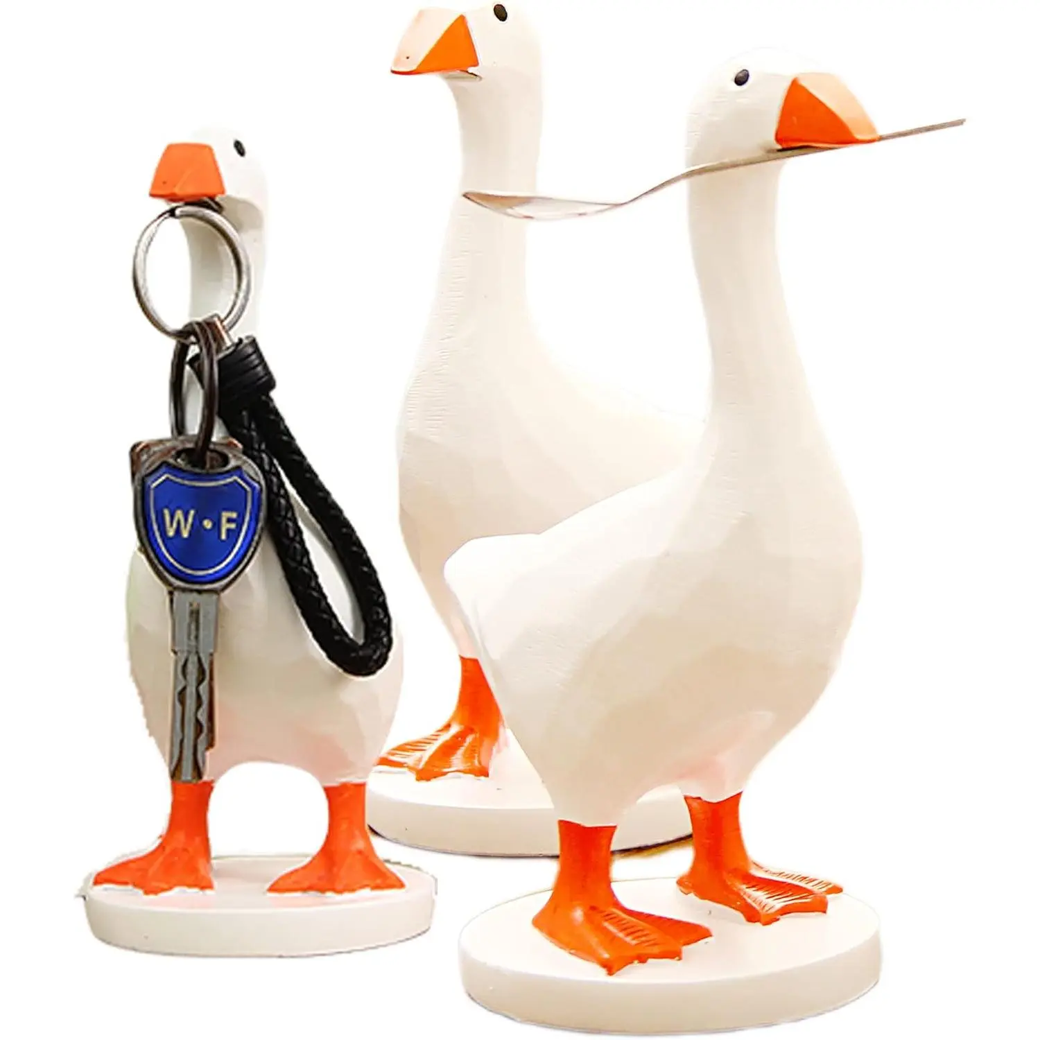 Magnetic Goose Key Holder Cute Home Decor Kawaii Room Office Table Desk Decor Aesthetic Funny Bedroom Decor Housewarming Gifts for Women Men1 Pack