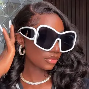 Large-frame fashion high-end sunglasses, trendy cool internet celebrity sunglasses, personalized sun glasses