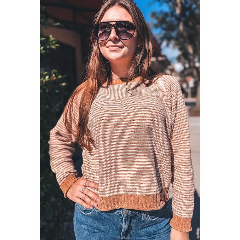 Striped Sweater Beige