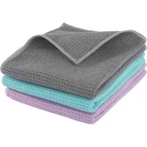 Microfiber Gym Towels 3 Pack, Quick-Drying Yoga Towels for Sport, Workout Equipment, Home and Gym, 16 Inches x 27.5 Inches