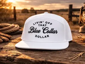 Blue Collar Dollar Camo Trucker Hat, Livin' Off That Blue Collar Dollar Snapback, Hunting Hat, Country Trucker Cap, Working Man Gift