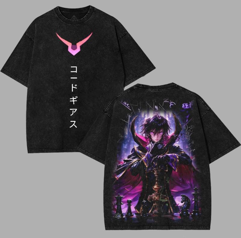 Lelouch Demon Emperor Code geass v2 anime manga game 2 sided Washed ...