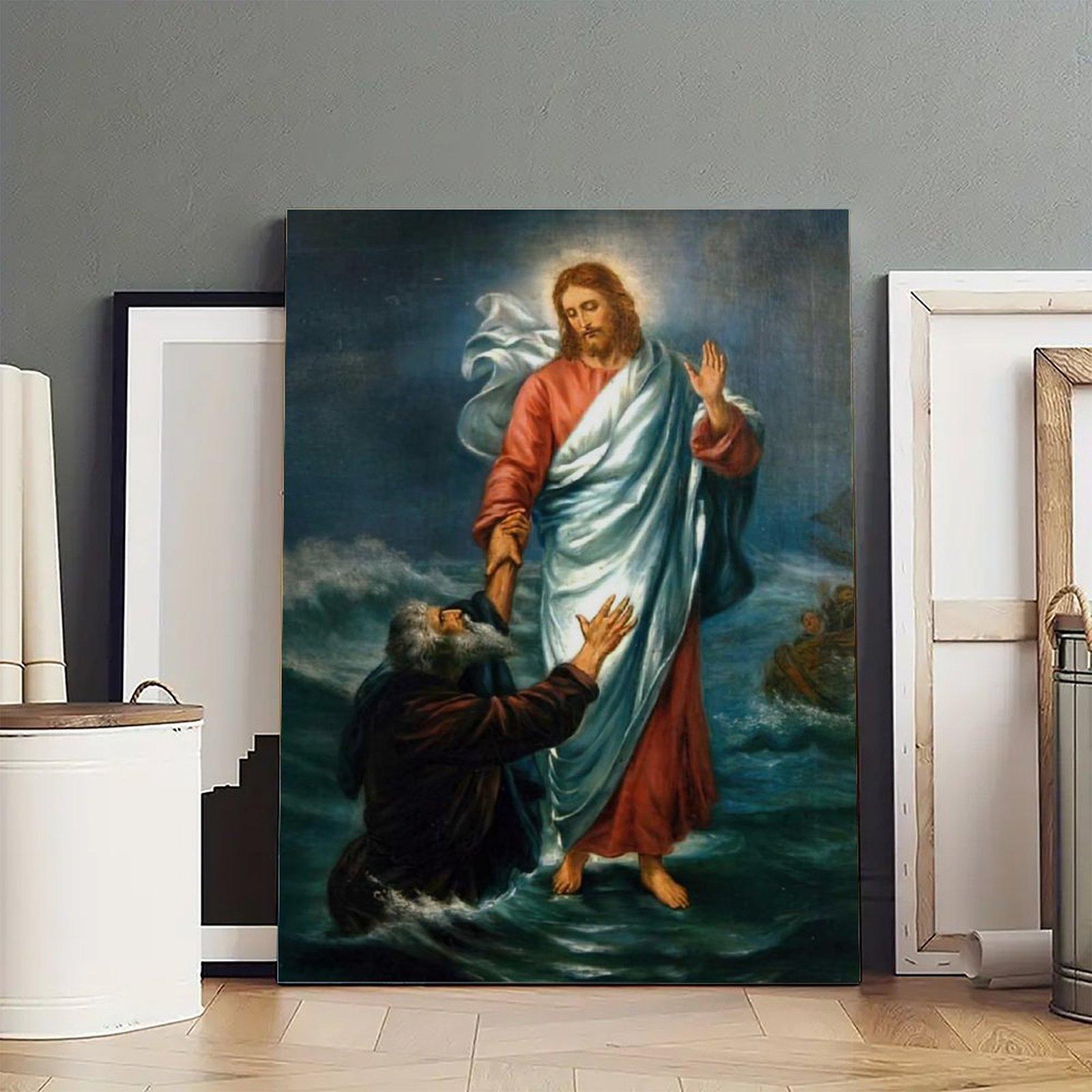 Jesus Poster Jesus Save Pedro Poster Decorative Painting Canvas Wall Art Picture Print Modern Family Bedroom Decor