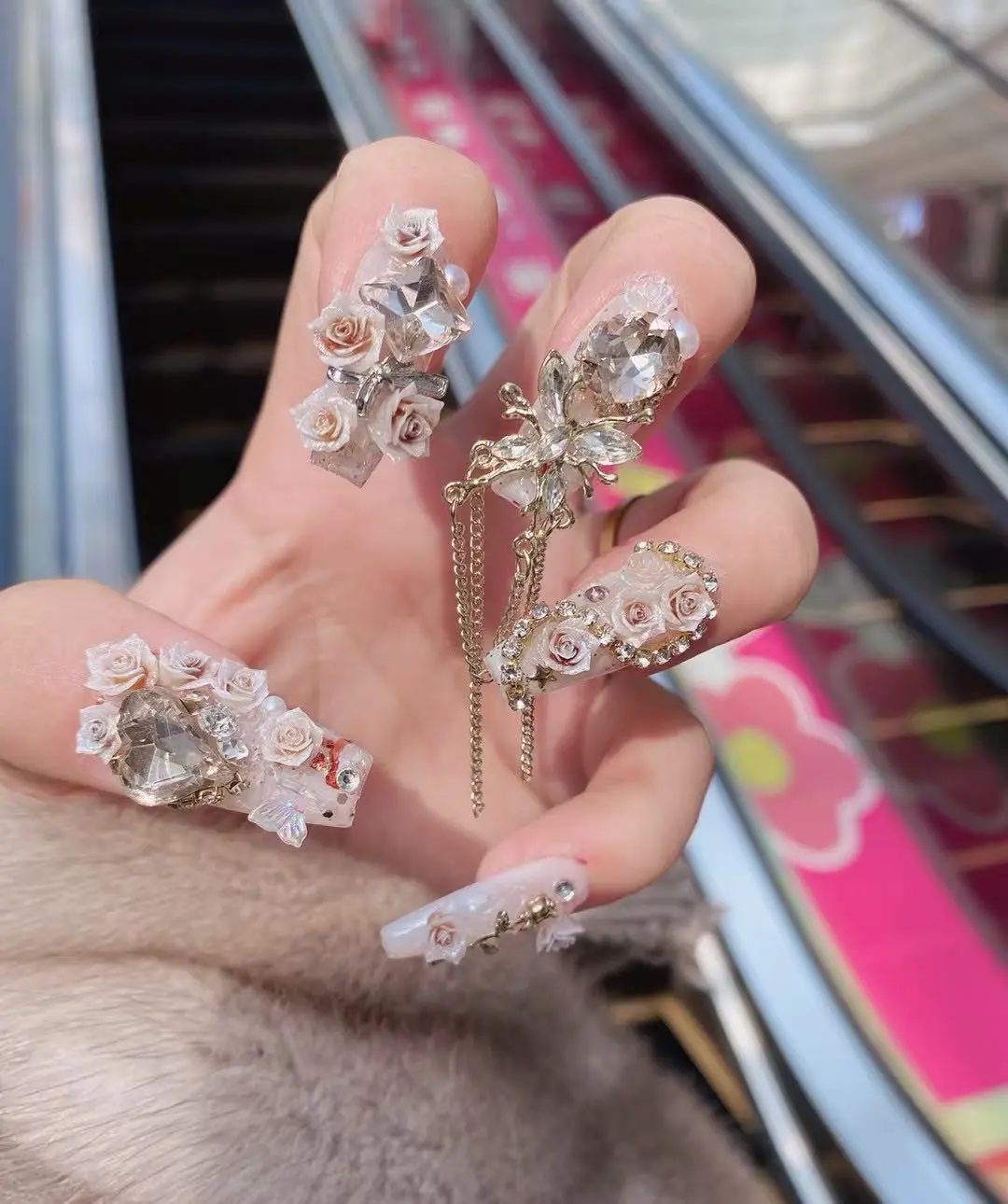 Cora(14160)gc.$32——for 8 pc——zodiac blingbling nails