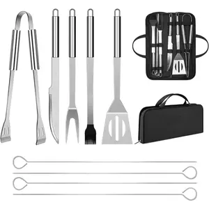 Utensil Set Stainless Steel Professional Barbecue Accessories For Grill Tool With Bag Easy to Carry