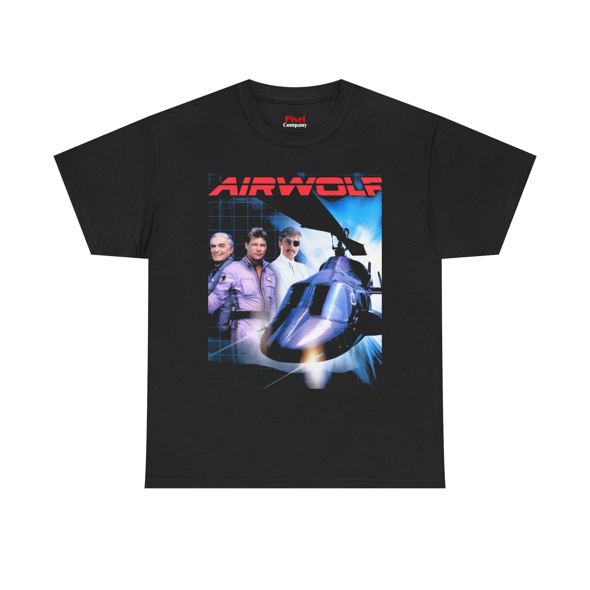 Airwolf 80s Action Helicopter Graphic Tee | Unisex Fit