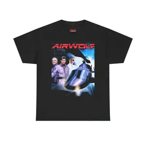Airwolf 80s Action Helicopter Graphic Tee | Unisex Fit