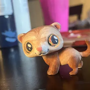 diylpshome miniature cat and dog white base blank art paint set pack of 2