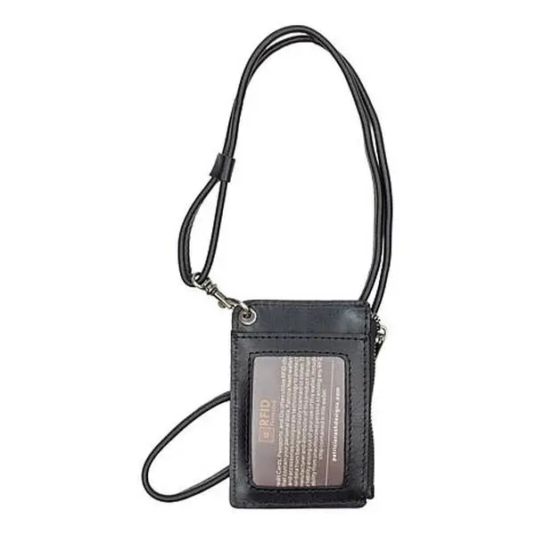 Patricia Nash Viera Leather Card Case Lanyard