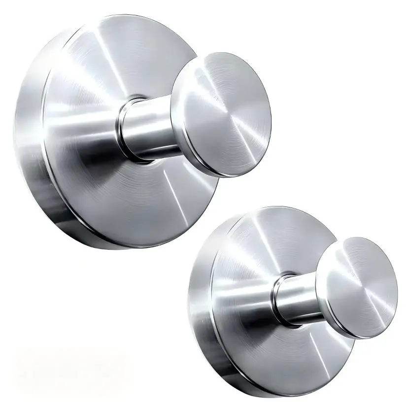 2 Units Suction Cup Hooks Deals for you Father 's Day gift Bathroom Accessories home essentials for Shower Bathroom Kitchen, Wood Door, Glass Door, Mirror, Tile – Loofah, Towel, Coat, Bath Robe Hook Holder for Hanging up to 15 lbs with Waterproof