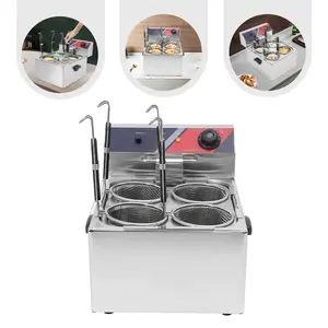 Electric Noodle Cooking Machine Commercial Noodle Cooker with 4 Basket for Homes & Restaurants Efficient Cooking Solution